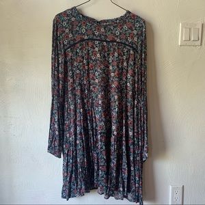 Barely worn Womens long sleeve floral boho babydoll dress Knox Rose Target